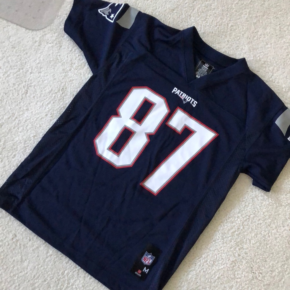 NFL Team Gronkowski Patriots Jersey. Size Youth Medium 10-12.